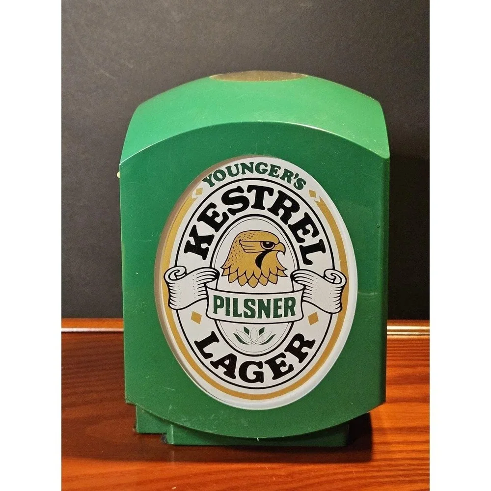 Vintage Younger's Kestrel‎ Lager Pilsner Beer Light Pub Bar Sign 008283